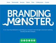 Tablet Screenshot of brandingmonster.com